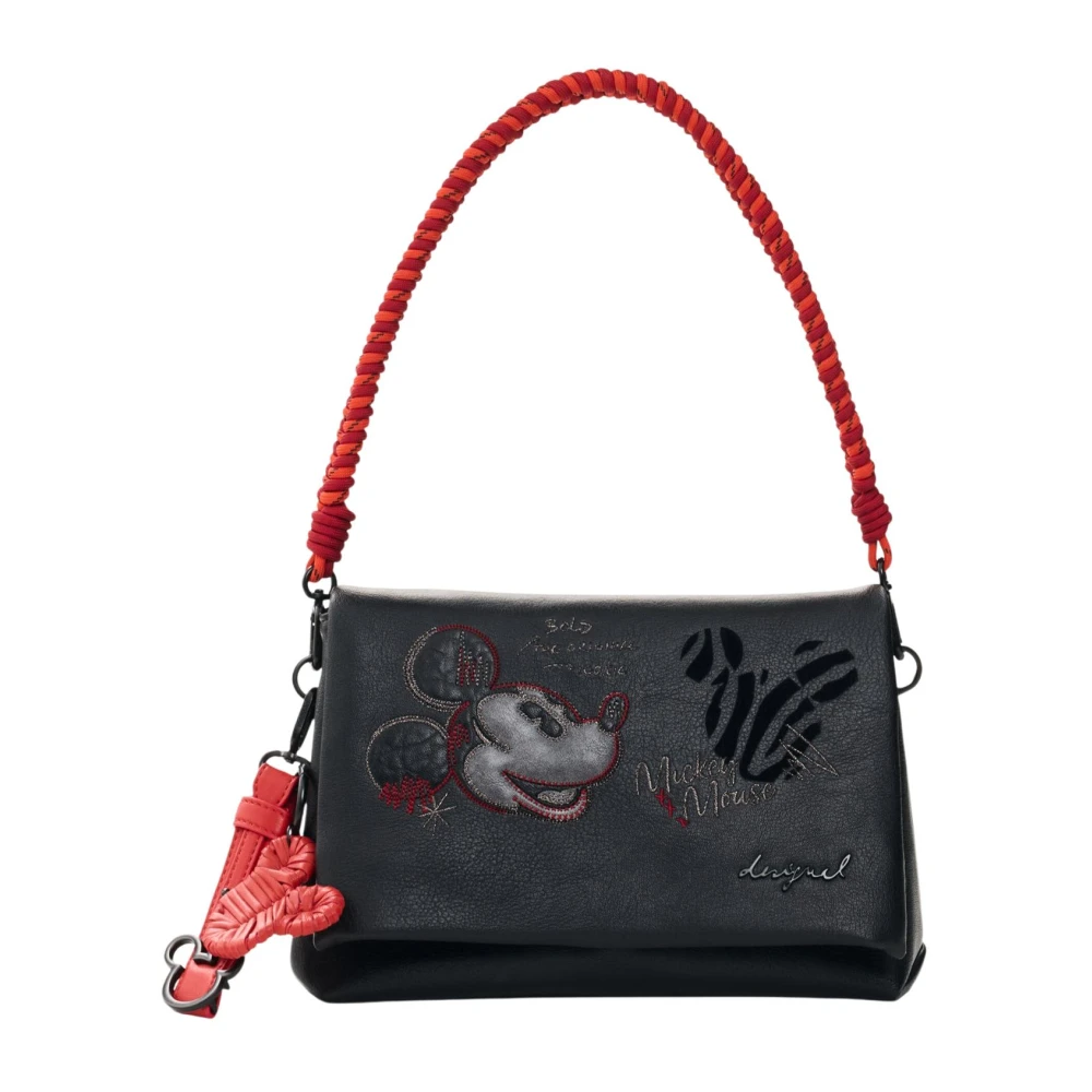 Desigual Donna Nero Donne, Borsa A Mano, 26Waxp98, - Immagine 5