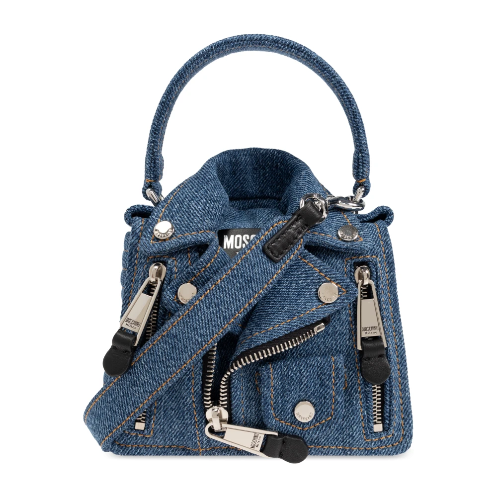 Moschino Schoudertas Blue Dames
