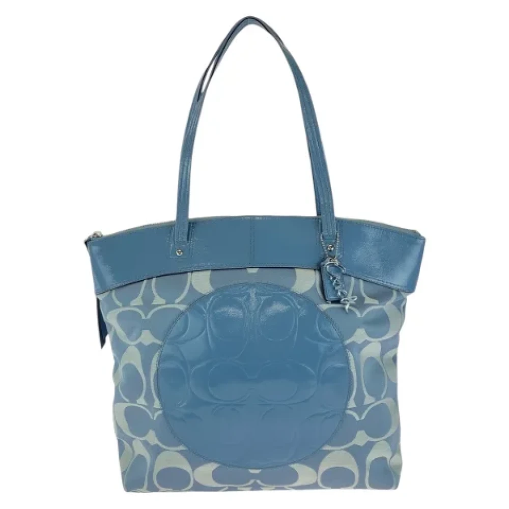 Coach Pre-owned Canvas shoulder-bags Blue Dames