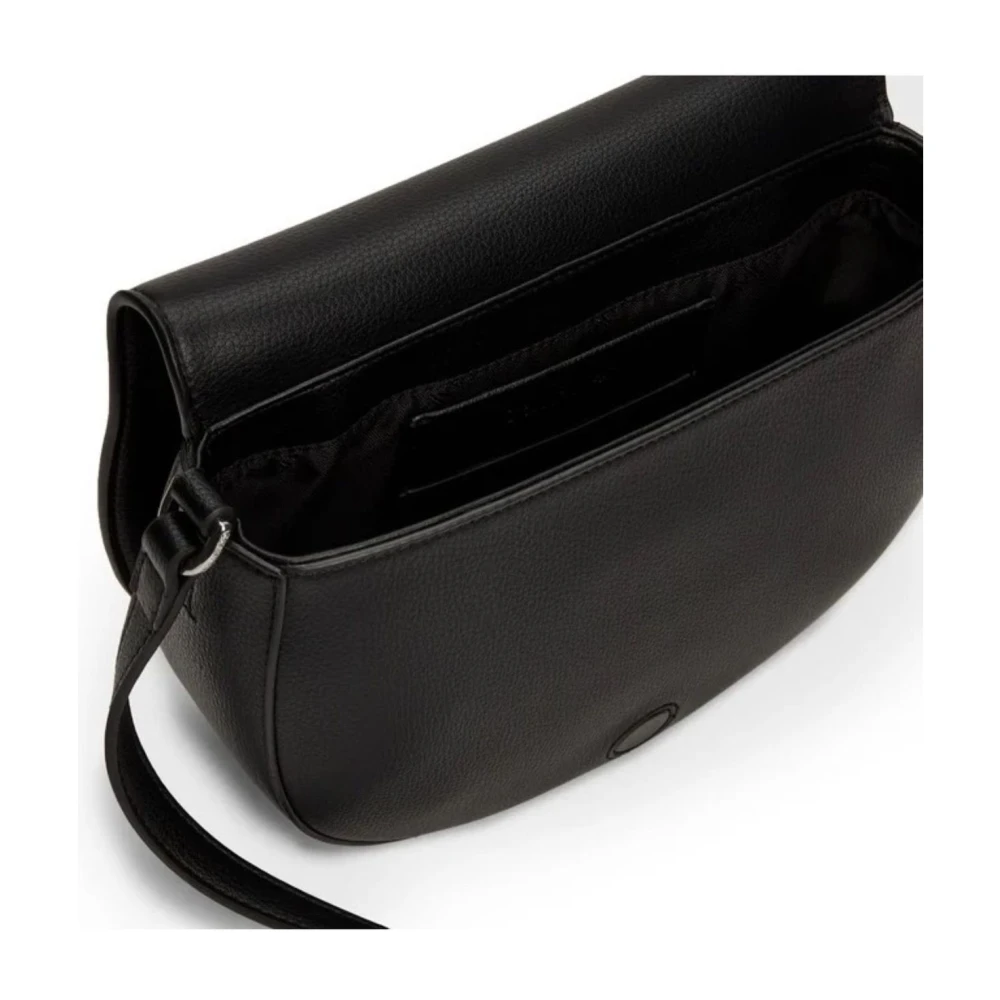 Calvin Klein Dagelijkse Saddle Tas Kiezel Black Dames