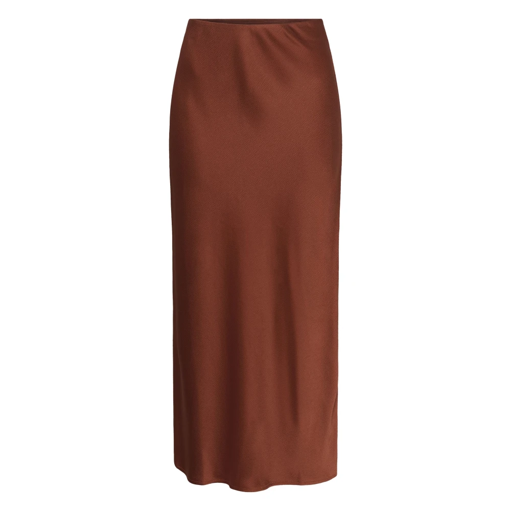 Kaffe Donna Marron Gonna Da Lotte - Immagine 2