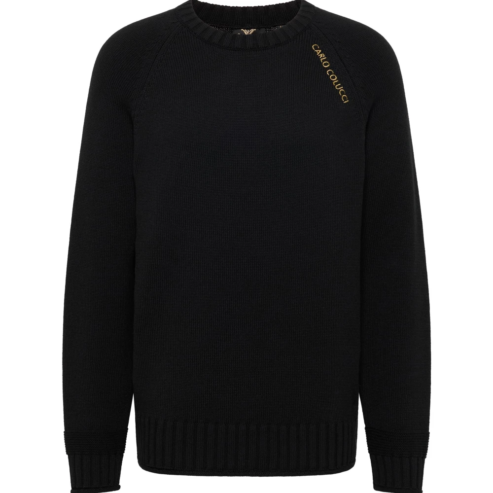 Carlo colucci Urban Statement Sweater Black Heren
