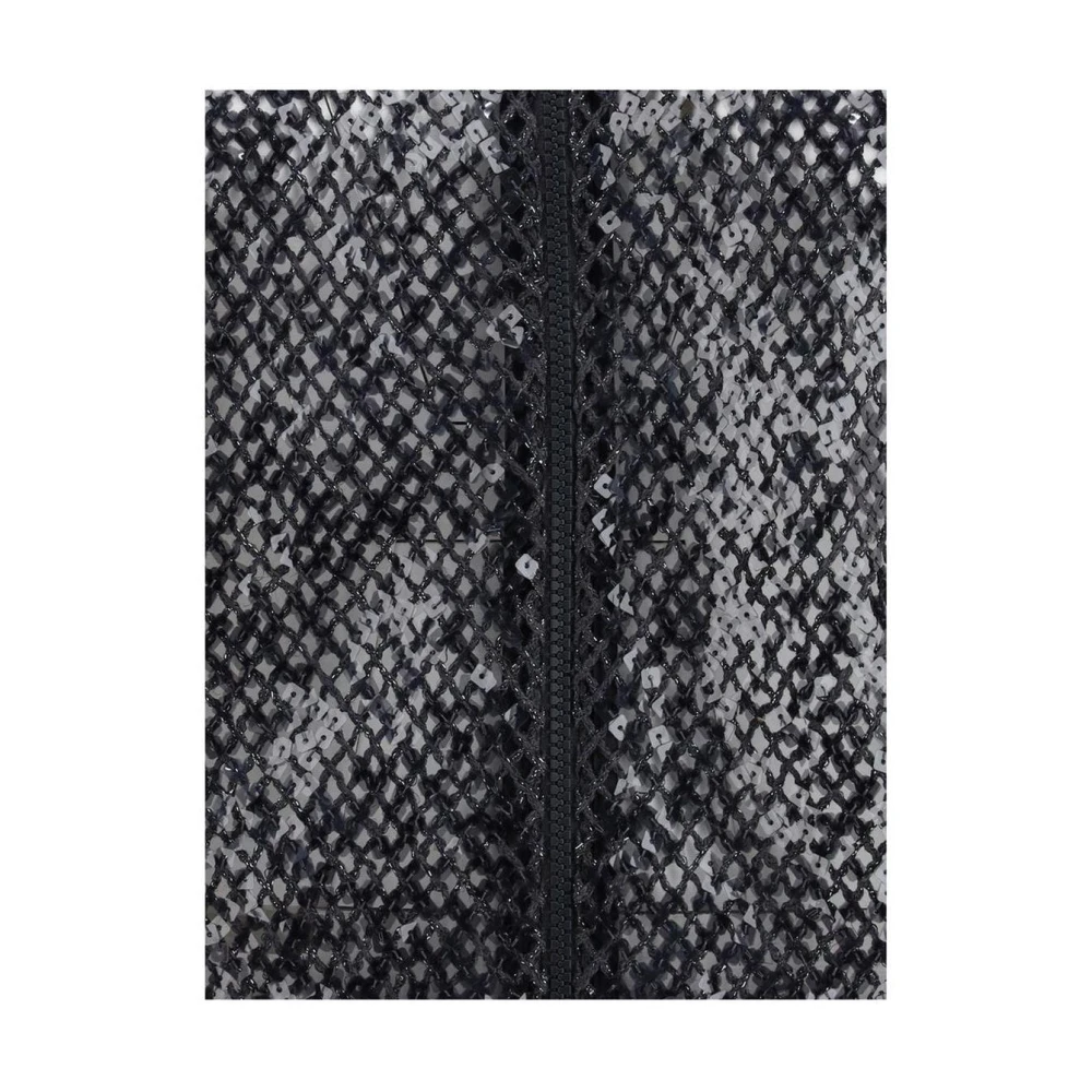 BRUNELLO CUCINELLI Pailletversierde Kantgebreide Vest Gray Dames