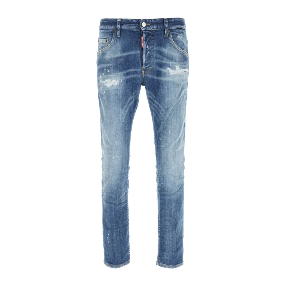 Dsquared2 Stretch Denim Skater Jeans Blue Heren