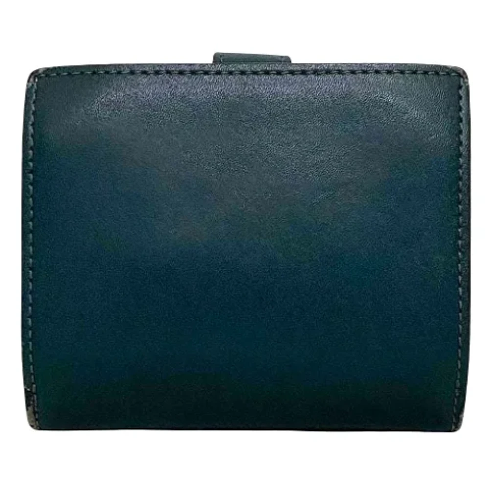 Fendi Vintage Pre-owned Leather wallets Green Dames