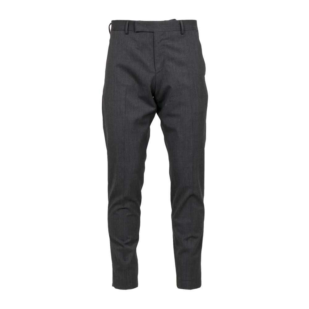 Pt Torino Mannelijk Grijs Broeken Heren, S, Wol, Slim-Fit Broek