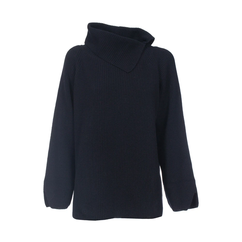 Le Tricot Perugia Kasjmier Coltrui Trui Blue Dames