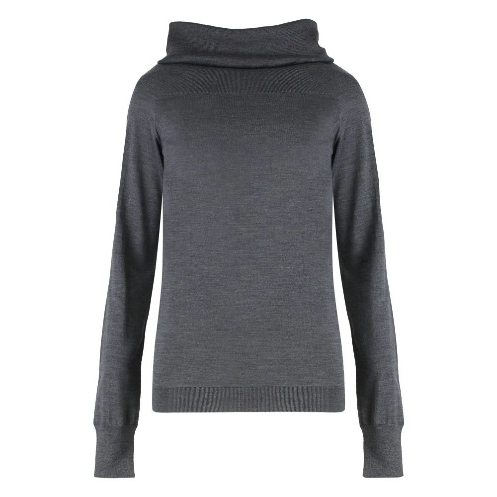Stella Mccartney Women's Gray Turtleneck Jumper - Turtlenecks - L - Knitwear