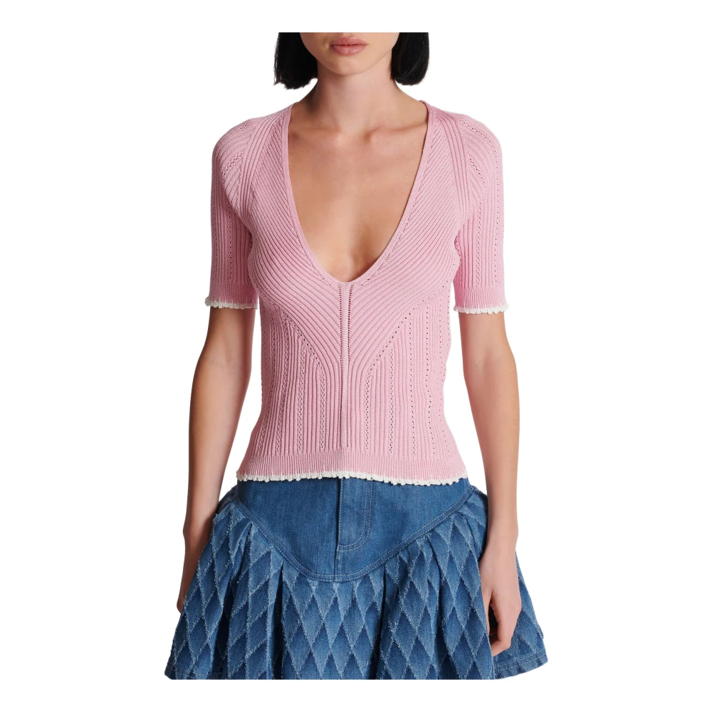 Balmain Gebreide top Pink Dames