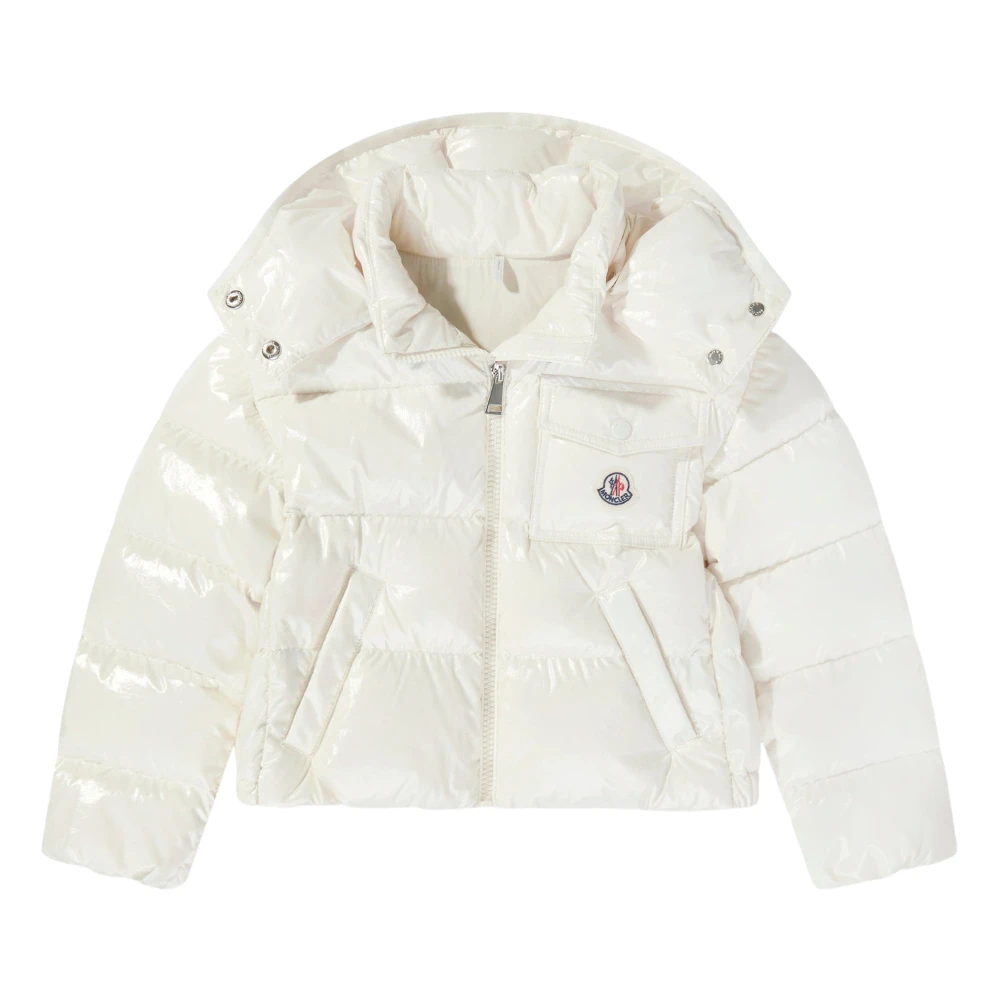 Moncler Girls Ivory Down Padded Andro Jacket