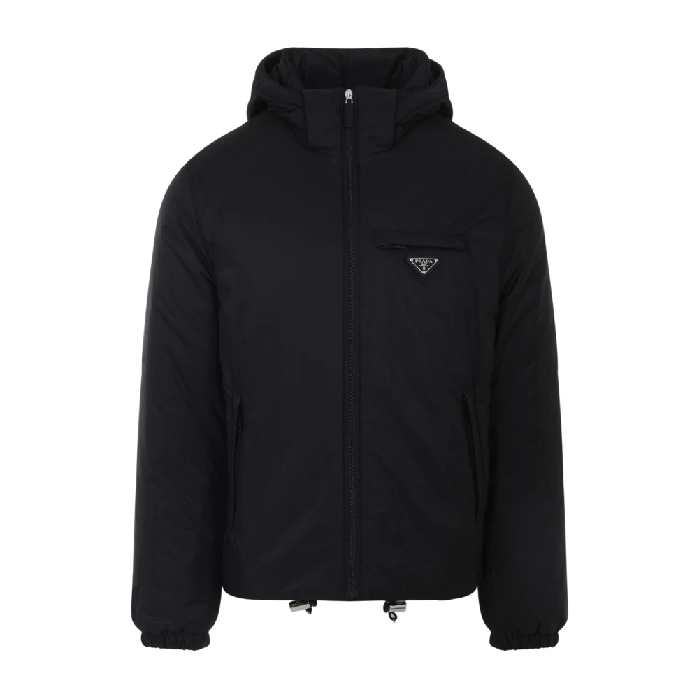 Prada Men's Black Re-Nylon Downjacket Wintercoat - Down Jackets - S - Jackets