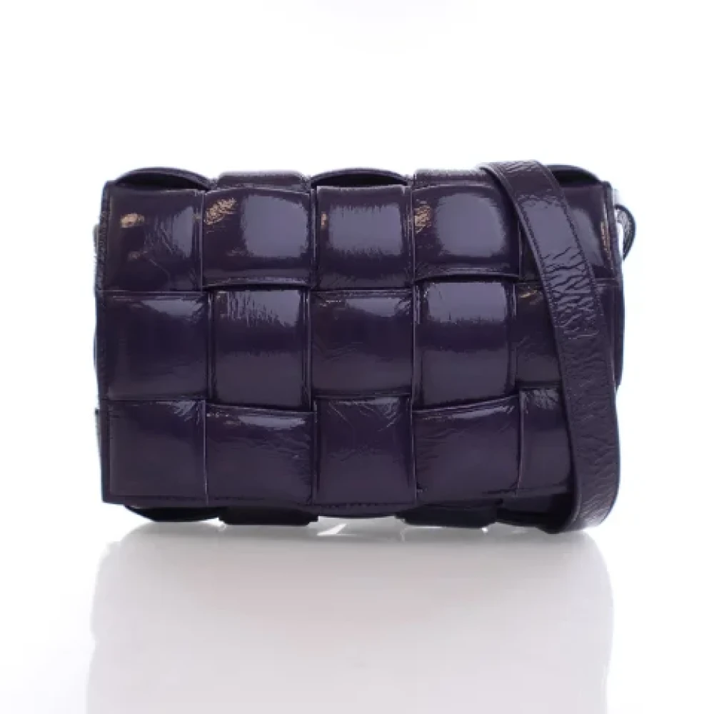 Bottega Veneta Vintage Pre-owned Leather shoulder-bags Purple Dames