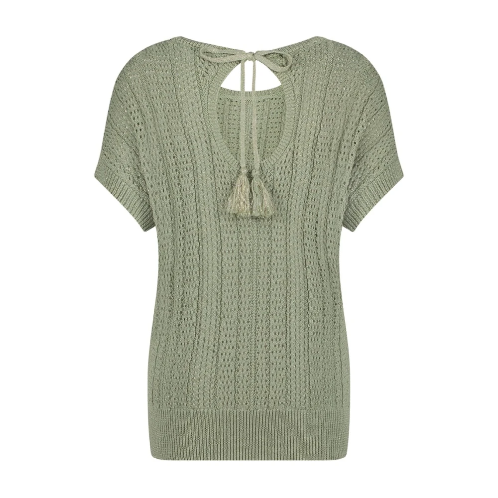 Red Button Groene Jerry Lurex Gebreide Top Green Dames