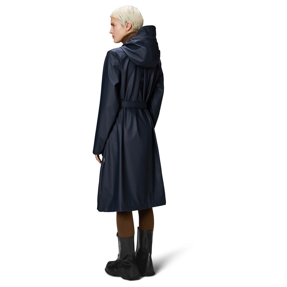 Rains Navy A-Line Regenjas Blue Dames