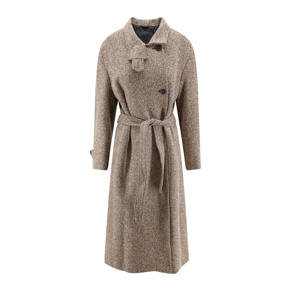 Brunello Cucinelli Donna Beige Cappotti, M, New,