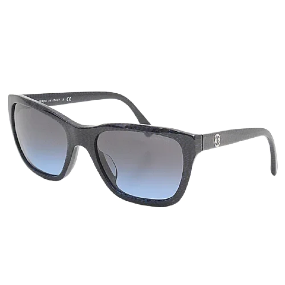 Chanel Vintage Pre-owned Plastic sunglasses Blue Dames