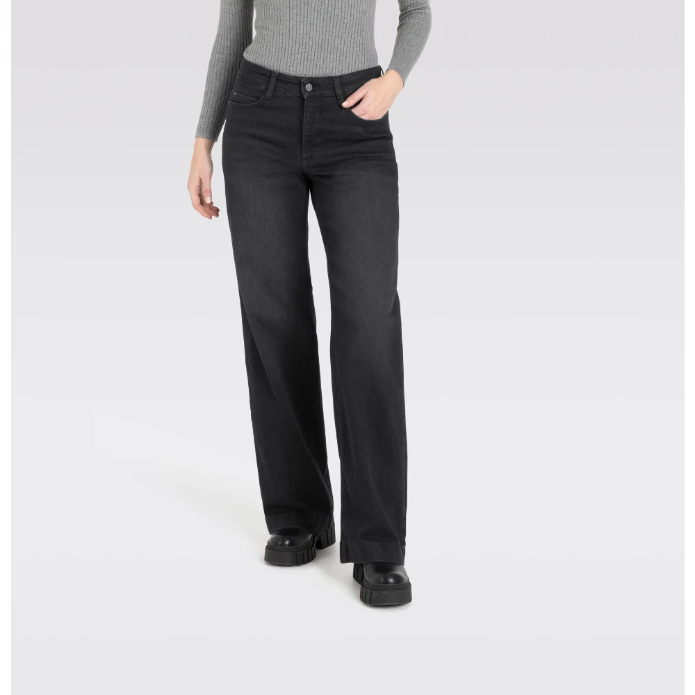 MAC Dream Wide Authentic Mega Flex Jeans Gray Dames