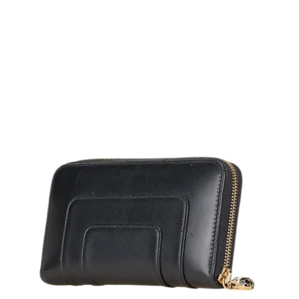Bvlgari Vintage Pre-owned Leather wallets Black Dames