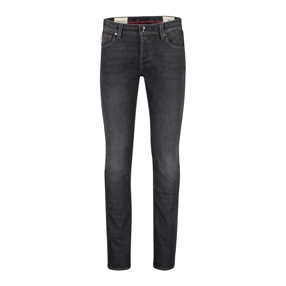 Tramarossa Zwarte Denim 5-Pocket Jeans Black Heren