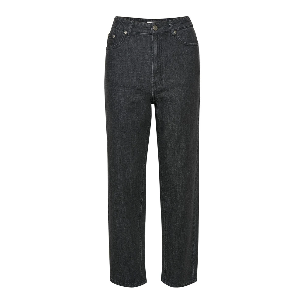 Gestuz Black Mom Jeans - Female - Loose Fit Jeans - W28 - Jeans