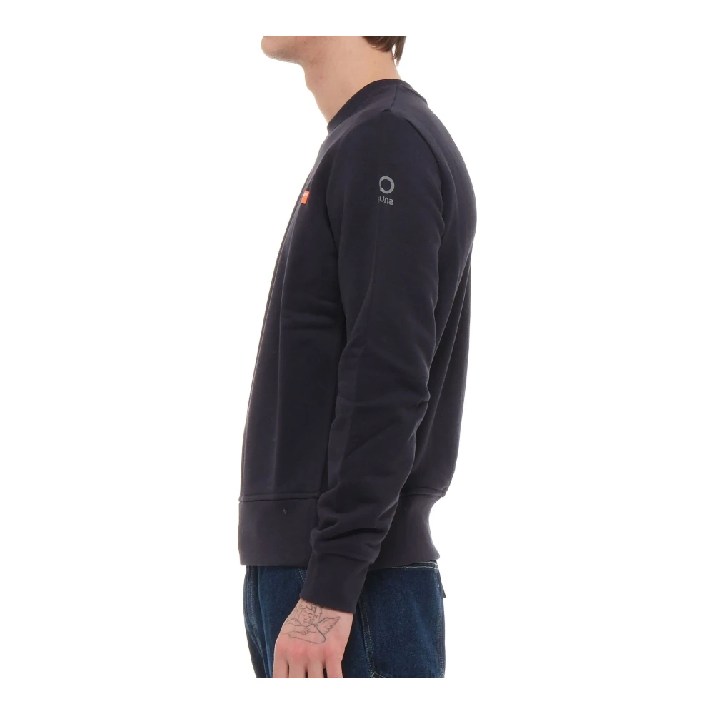 Suns Donkerblauw Stijlvol Sweatshirt Blue Heren