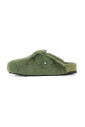 shearling-open-back-buckled-strap-sandal