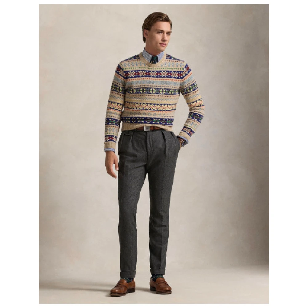 Polo Ralph Lauren Luxe Fair Isle wollen blend trui Multicolor Heren