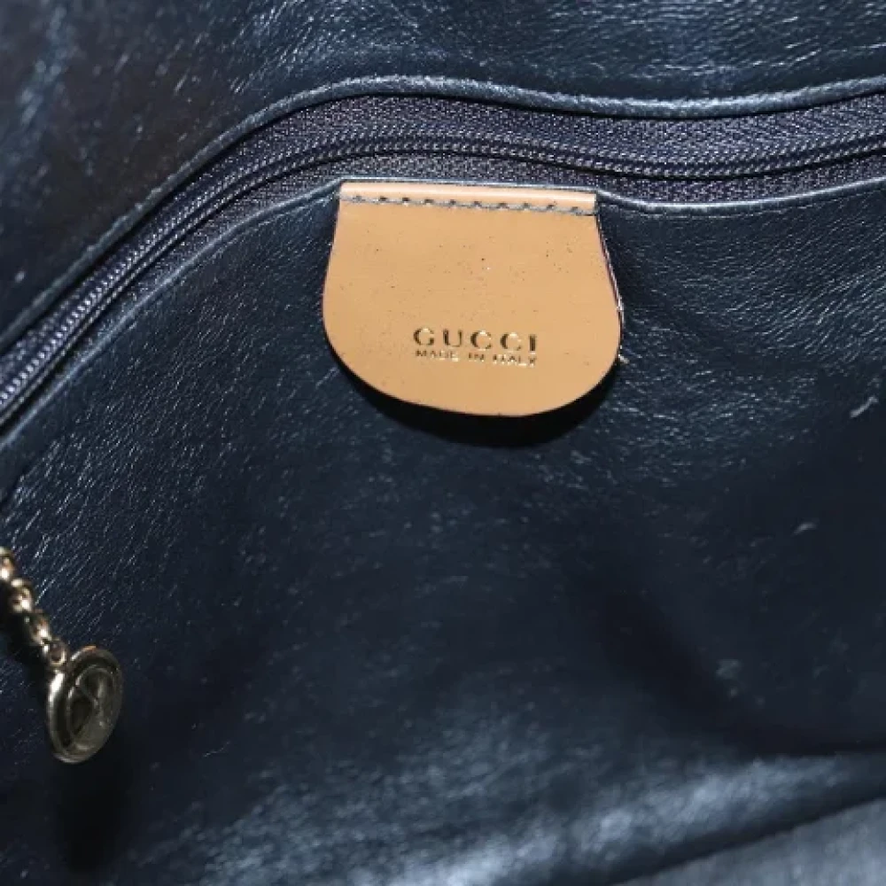 Gucci Vintage Pre-owned Leather handbags Brown Dames