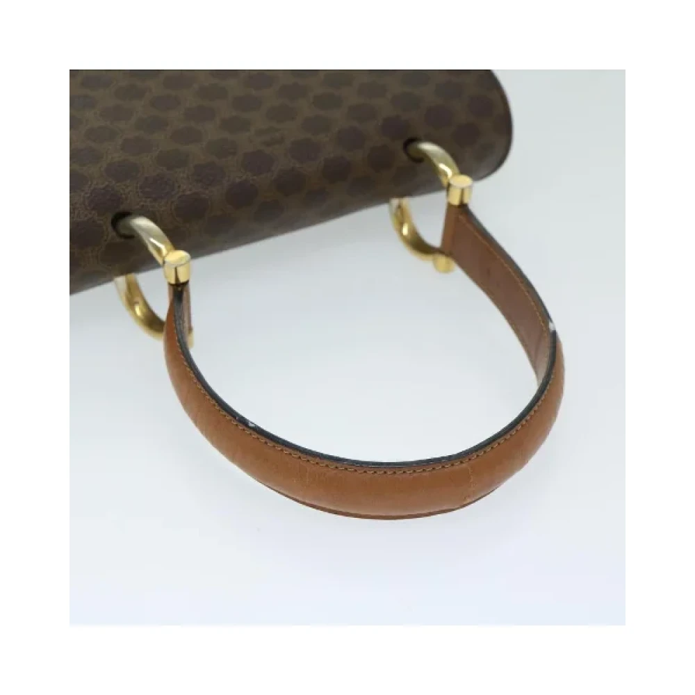 Celine Vintage Pre-owned Fabric handbags Brown Dames