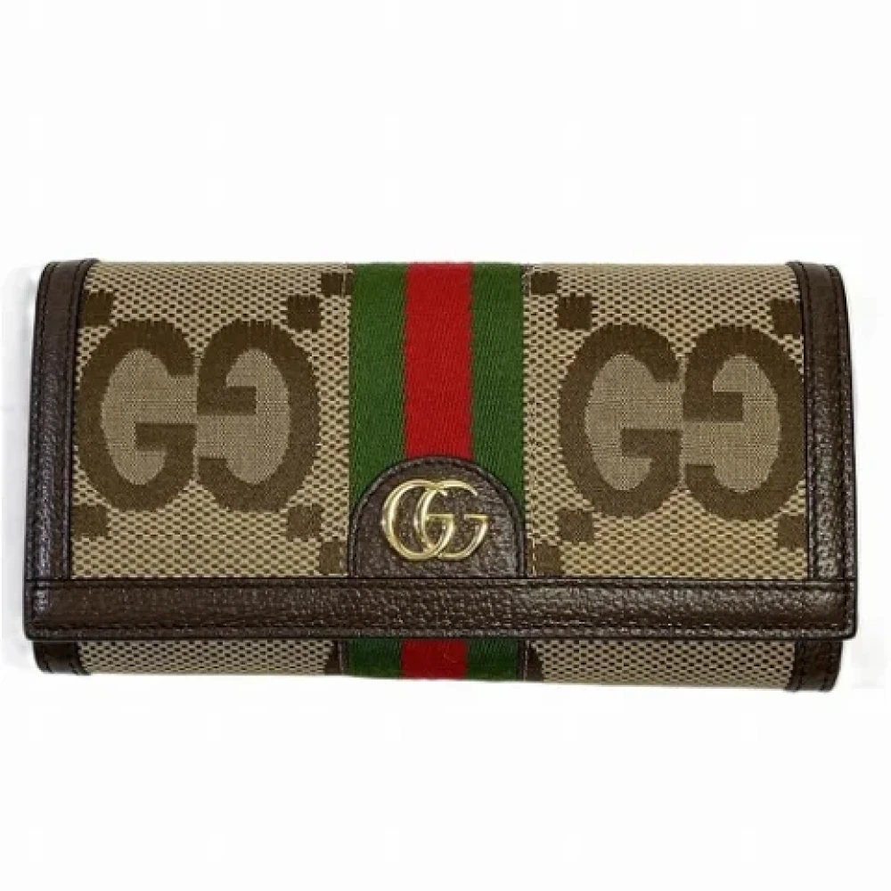 Gucci Vintage Pre-owned Canvas wallets Multicolor Dames