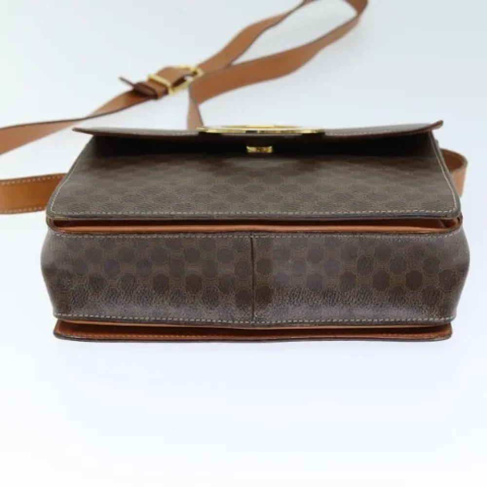 Celine Vintage Pre-owned Leather shoulder-bags Brown Dames