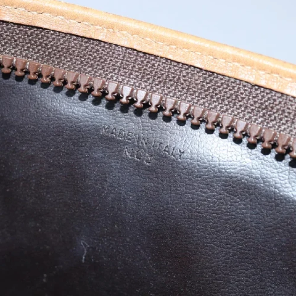 Celine Vintage Pre-owned Leather clutches Beige Dames