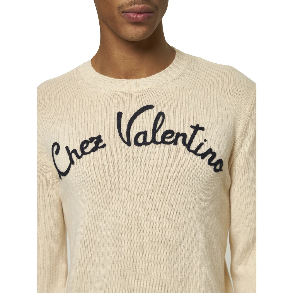 Valentino Elegante Rode Jurk Beige Heren