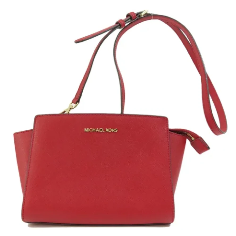 Michael Kors Pre-owned Leather shoulder-bags Red Dames
