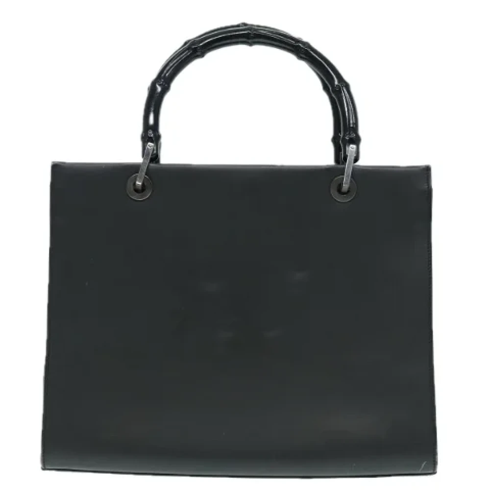 Gucci Vintage Pre-owned Leather handbags Black Dames