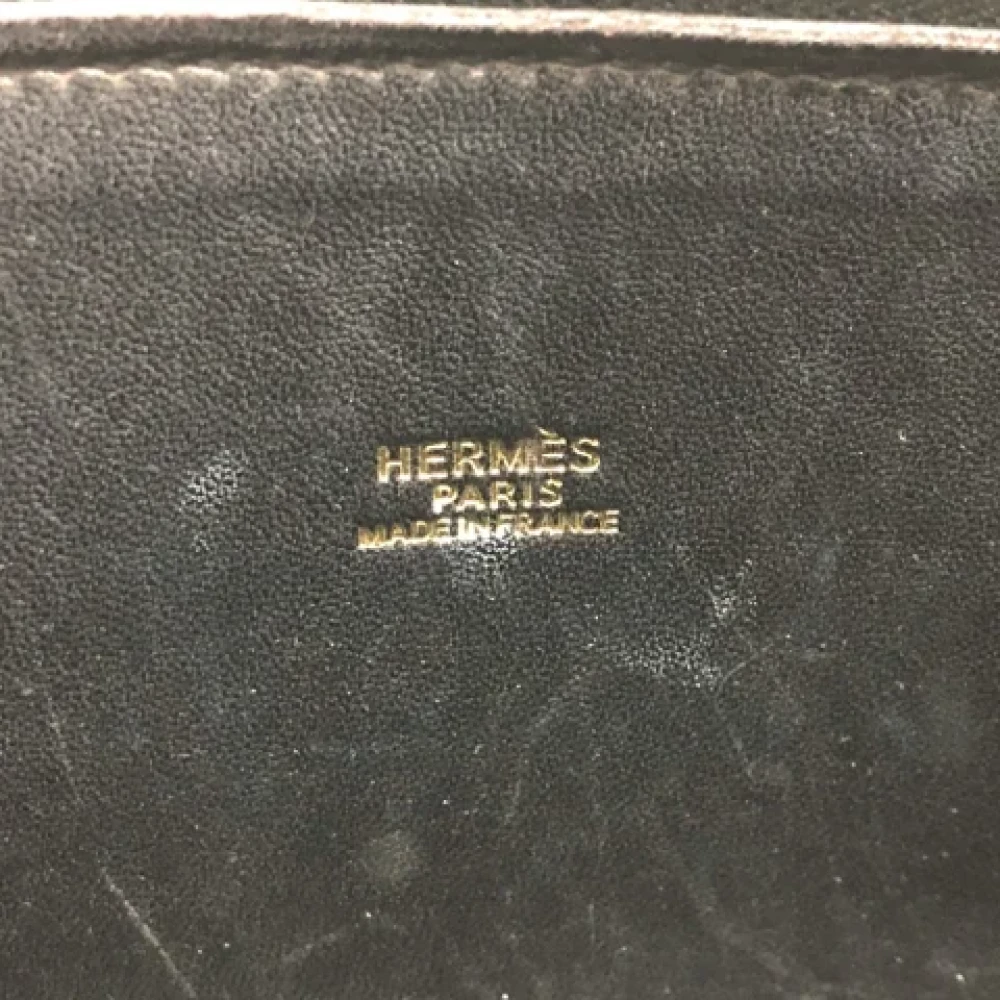 Hermès Vintage Pre-owned Leather handbags Black Dames