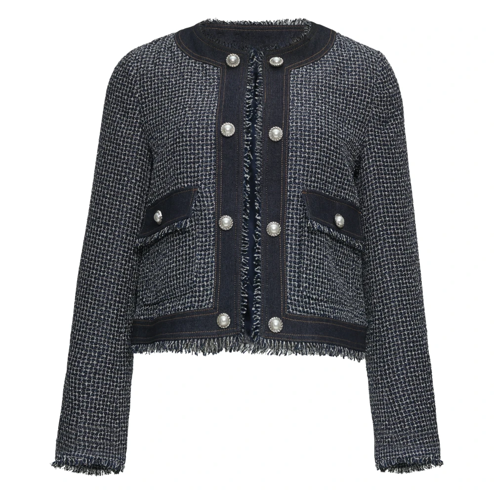 s.Oliver Denim Bouclé Jack Blue Dames