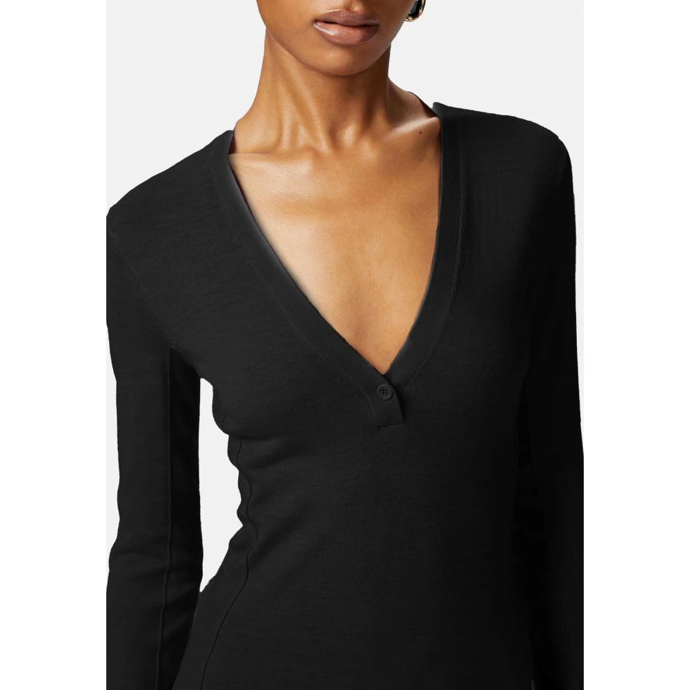 pinko Stijlvolle Gebreide Kleding Collectie Black Dames