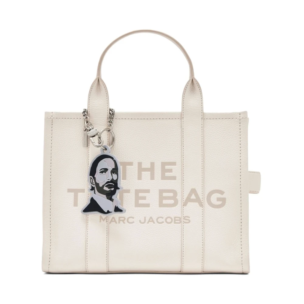 Marc Jacobs Zwarte sleutelhanger met gegraveerd logo Black Dames