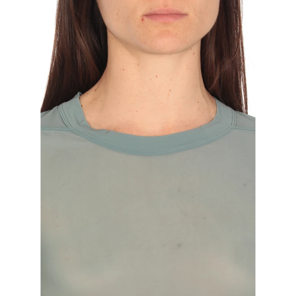 Rick Owens Lichtblauw T-shirt en Polo Blue Dames