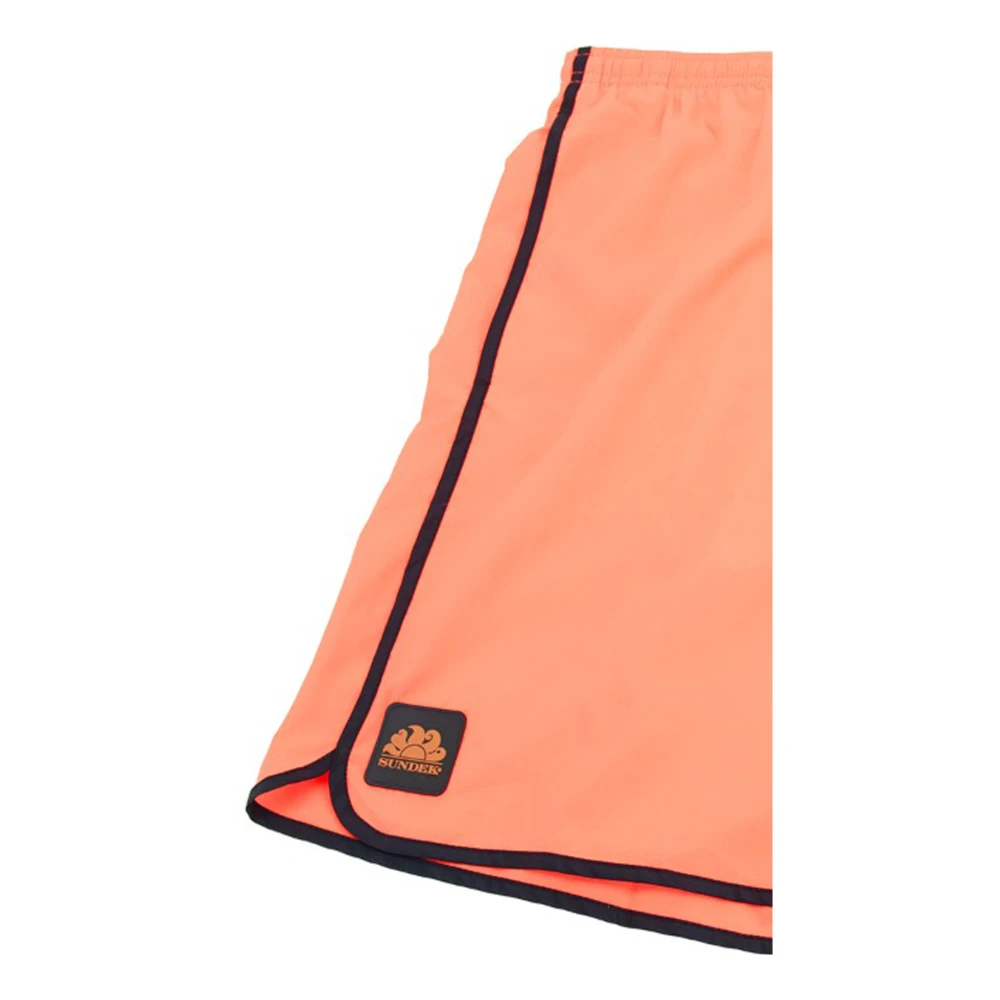 Sundek Heren Zwemshorts met Vetersluiting Orange Heren