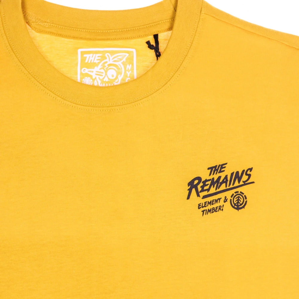 Element Timber Liberty Tee in Old Gold Yellow Heren