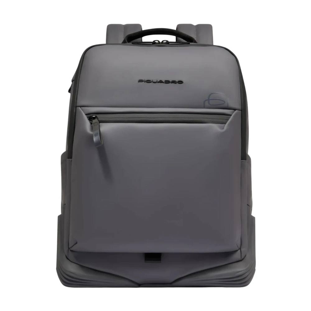Piquadro Homme Gris Sacs, Taille: One Size Sac À Dos Ordinateur 14 Pouces Résistant À L'eau