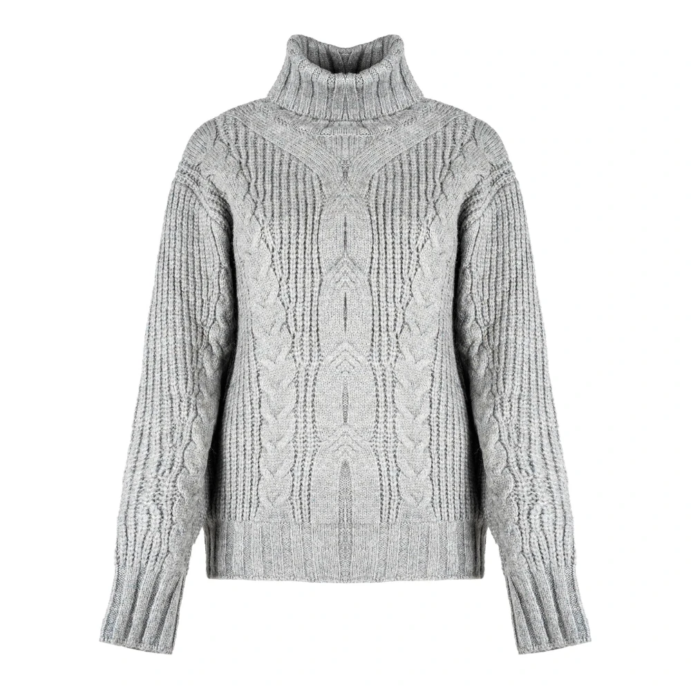 Silvian Heach Turtleneck Tröja med Randig Kant Gray, Dam