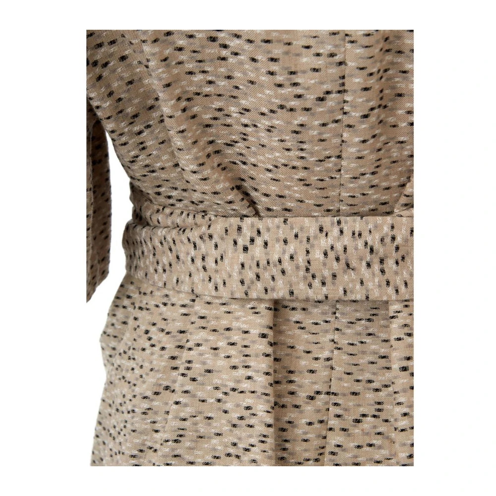 Lardini Elegante Linnen Jas in Beige Dames