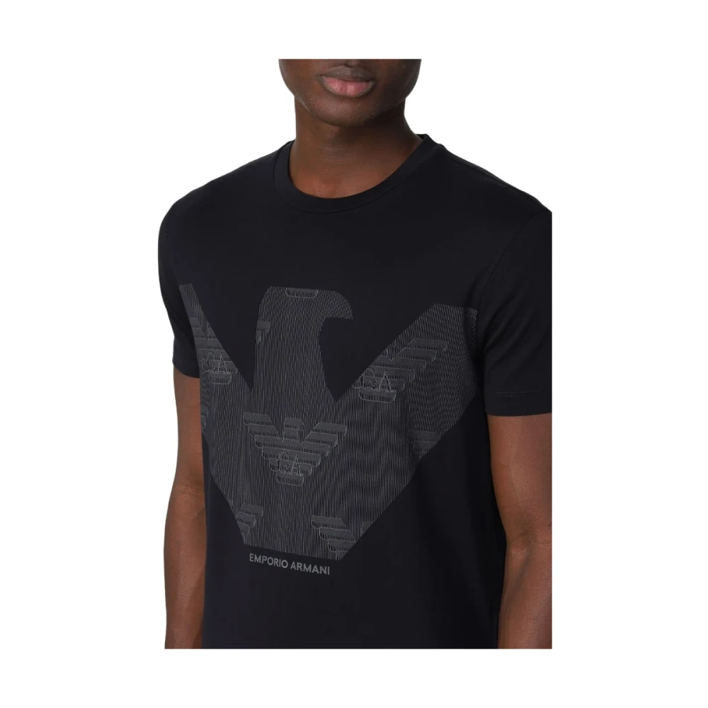 Emporio Armani Korte Mouw T-shirt Blue Heren
