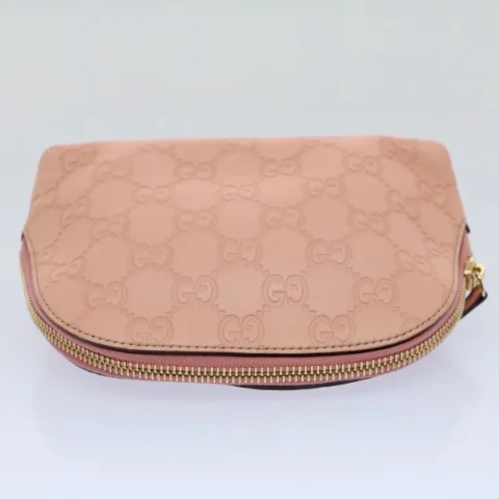 Gucci Vintage Pre-owned Canvas clutches Pink Dames
