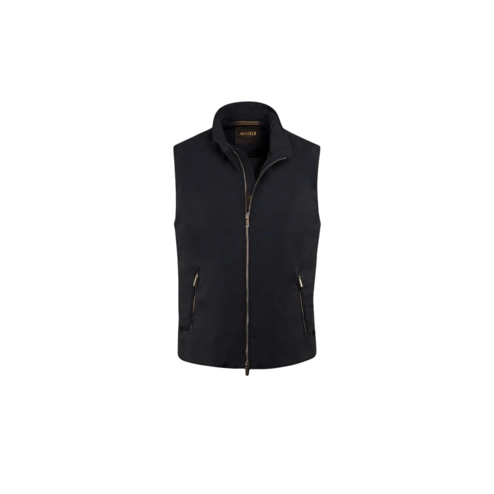 Moorer Men's Blue Waistcoats, 4XL, Senio-Bt Vest