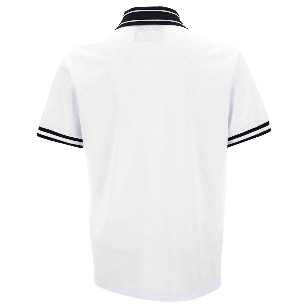 Versace Jeans Couture Logo R Katoenen Piquet Polo T-Shirt White Heren