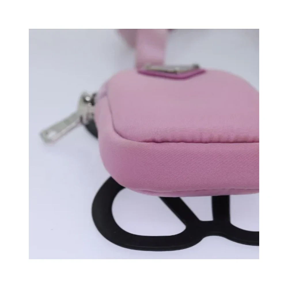 Prada Vintage Pre-owned Nylon prada-bags Pink Dames